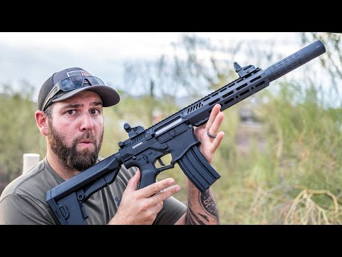 INSANE Electric Full Auto BB Gun! Barra 400e AEG is NOT an Airsoft Gun...
