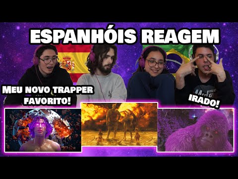 ESPANHÓIS REAGEM A MATUÊ (777-666, É Sal, Gorilla Roxo) (vídeo cortado)