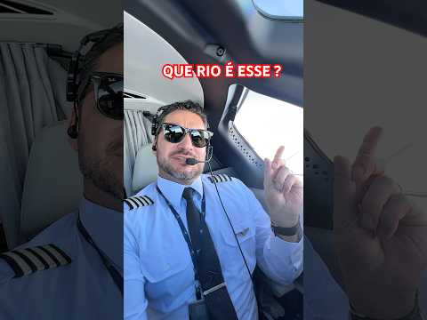 FILMADO DA CABINE DOS PILOTOS: o rio Tietê que São Paulo não vê #aviation #flying #captain #short