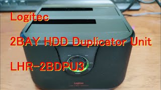 [Logitec]HDDコピースタンド 2BAY 3.5インチ 2.5インチ USB3.1(Gen1) / USB3.0 HDDデュプリケーター SSD対応 【LHR-2BDPU3】