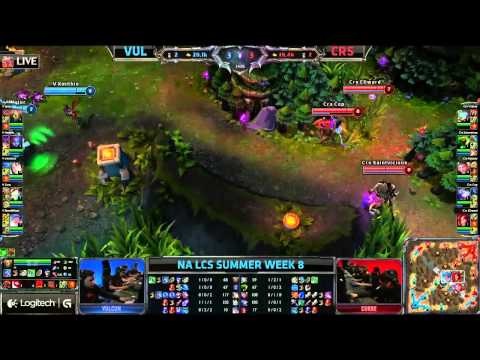 Team Vulcun (VUL) vs Team Curse (CRS) || NA LCS Summer 2013 W8D2 || Full Game HD