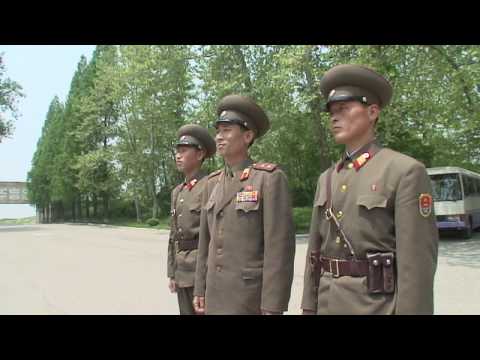 Demilitarized zone soldiers slowmotion 2 North Korea DMZ
