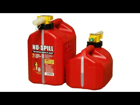 No-Spill® Gas Cans - The Button Makes It Easy