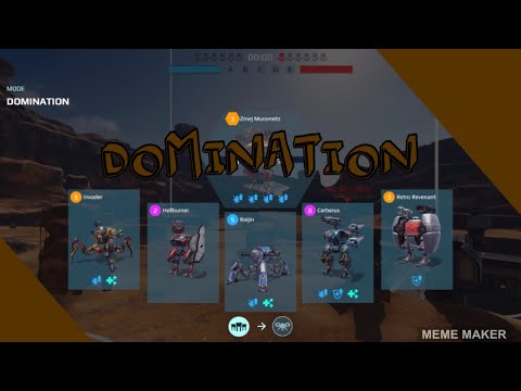 War Robots - Domination Gameplay (Hellburner, Cerberus, Raijin, Murometz)