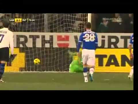 Sampdoria 0 Inter Milan 2 Serie A di Italia 2010/2011
