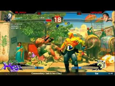 Super Street Fighter 4 AE2012 FT5 - KS_JENOVA VS ladybug56