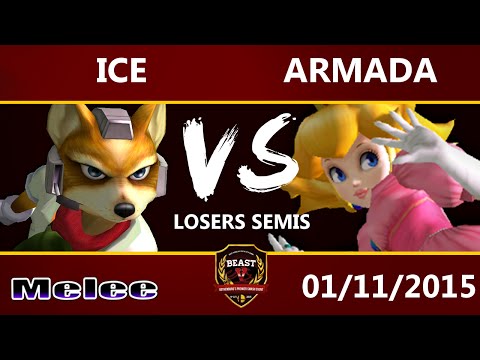 B.E.A.S.T 5 - Ice (Peach) Vs. [A] Armada (Peach) - Melee Losers Semis