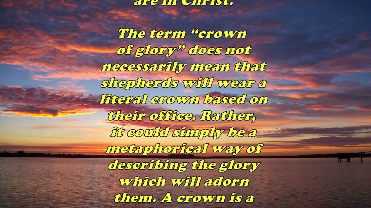 Daily Bible Verse Commentary  -  1 Peter 5:4