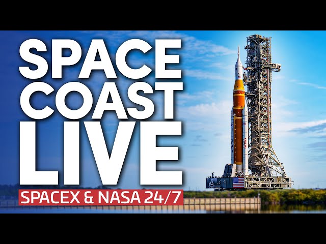 スペース・コースト ポートカナベラル港（SpaceX回収船）・VAB・LC-39AのFalcon 9＋建設中のStarship発射台
