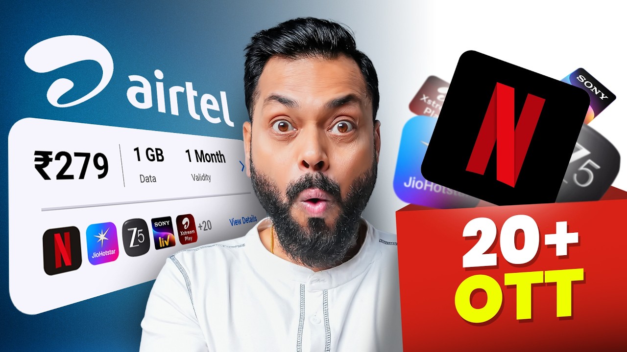 All OTTs @₹279? Even Netflix! ⚡️Airtel Secret Plan Revealed!