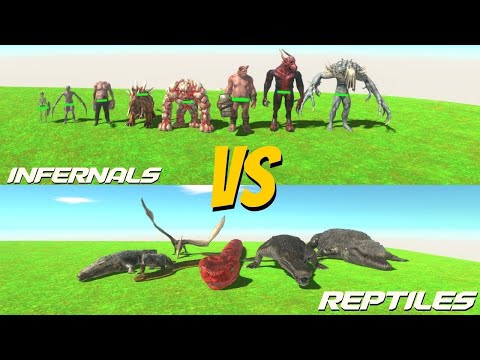 INFERNALS VS REPTILES I ANIMAL REVOLT BATTLE SIMULATOR I#animalrevoltbattlesimulator #arbsgameplay