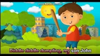 Nursery Rhymes Diddle Diddle Dumpling My Son Sitting new