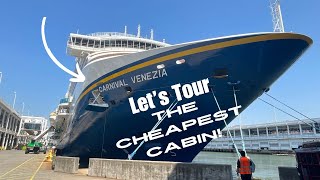 Carnival Venezia Interior Cabin 1232 Tour! (What to expect for an interior cabin.)