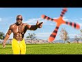 BOOMERANG vs BODYBUILDER (GONE WRONG)