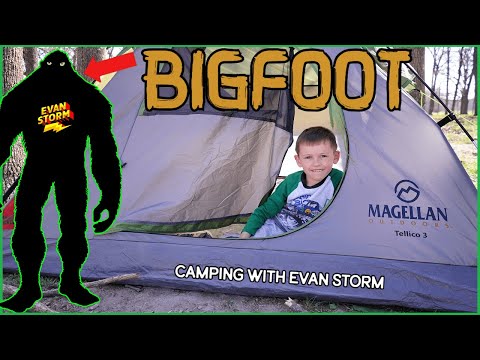 BIGFOOT on FILM Son and Dad First Camping Trip Evan FINDING Bigfoot