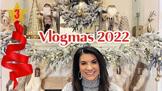 VLOGMAS 3 | Front Porch Christmas Decor, Christmas Light Display, Family Recipe & Holiday Parties!