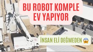 İnsan eli değmeden! Robot 2 günde ev yapıyor! #video #youtubeshorts #v
