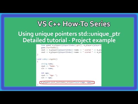 C++ How-To Series : Smart / unique std::unique_ptr and raw pointers | Dynamical Allocation| Part 1