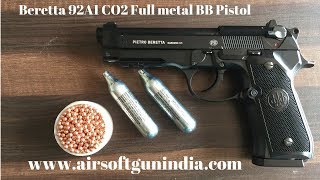 Beretta 92A1 CO2 Full metal BB Pistol in india | AIRSOFT GUN INDIA