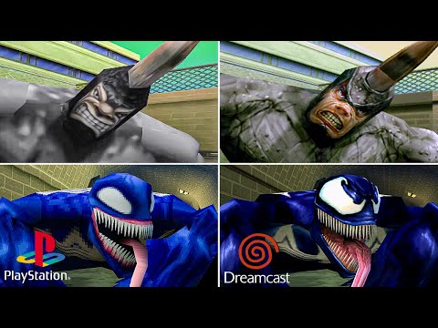 SPIDER-MAN PS1 vs Dreamcast Ultimate Graphics Comparison | 4K ULTRA HD