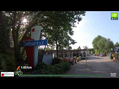 Fietsroute van Vakantiepark Delftse Hout naar Delft