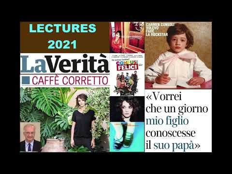Carmen Consoli sempre più confusa e felice (Gustavo Bialetti, La Verità 11/12/21)...[LECTURES 2021]