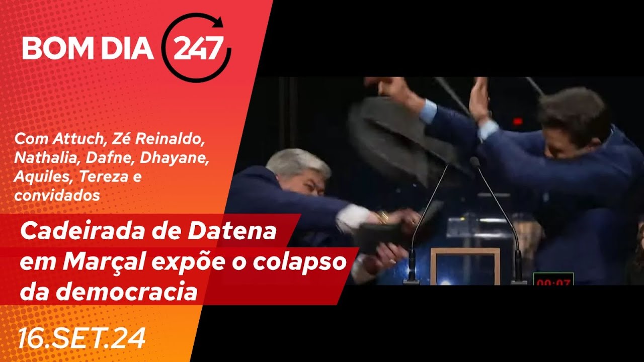 Bom dia 247: cadeirada de Datena em Marçal expõe o colapso da democracia (16.9.24)