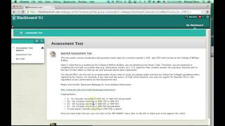 Blackboard Assessment Test Instructions
