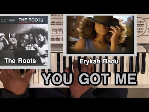 THE ROOTS ft ERYKAH BADU - YOU GOT ME (PIANO TUTORIAL) B minor