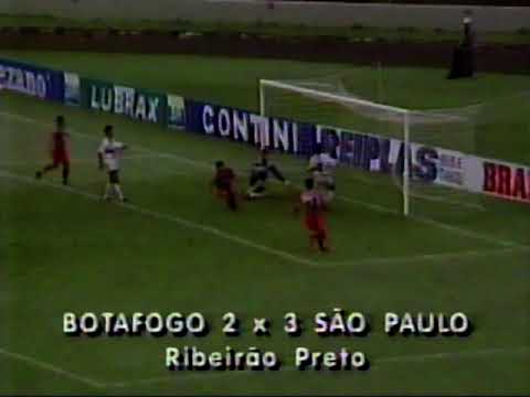BOTAFOGO-SP 2x3 SÃO PAULO - Campeonato Paulista Série A1 1996 - Placar Eletrônico (Globo)