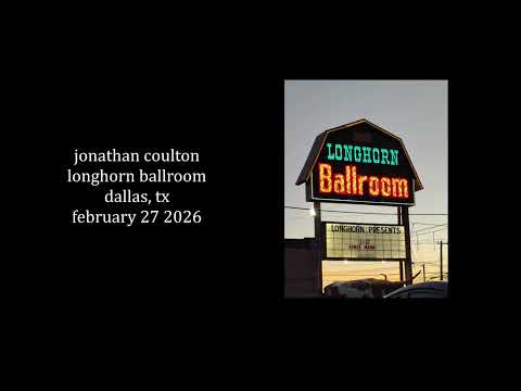 Jonathan Coulton - Longhorn Ballroom, Dallas, TX - 02/27/2026