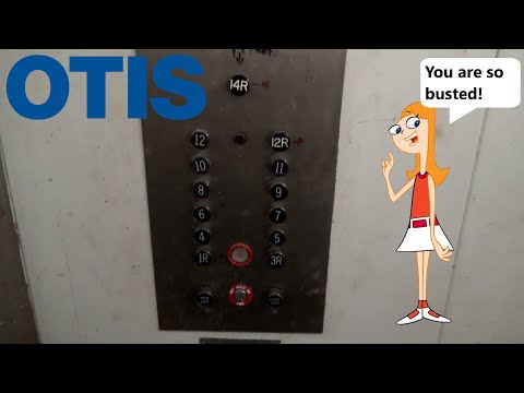 BUSTED! (Twice) EPIC Otis/US BLACK BUTTON Service Elevator @ The Ellis Building, Sarasota FL