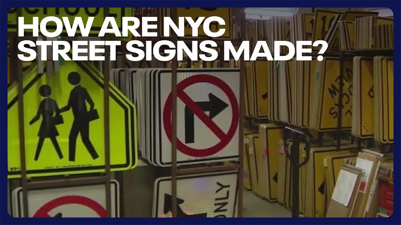 An inside look at how NYC street signs are made