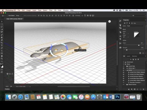 &#x202a;44-Adobe PhotoShop CC| 3D desgin Draw animal - part1رسم مجسم ثلاثي الابعاد في الفوتوشوب&#x202c;&rlm;