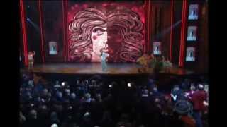 The cast of Godspell performing at the 2012 Tony Awards