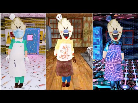 Ice Scream 4 Doctor Mod Vs Ice Scream 5 Mr Meat Mod Vs Ice Scream 6 Retro Future Mod