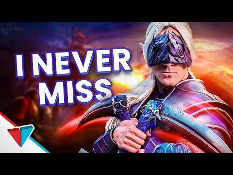 Blindfolded characters never miss