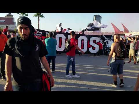 "Caravana de La MasakR3 - Xolos vs Puebla" Barra: La Masakr3 • Club: Tijuana