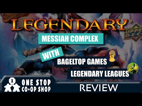 Marvel Legendary | Messiah Complex Review| One Stop Co-op Shop Streamed, Bageltop Games, & Legendary Leagues
