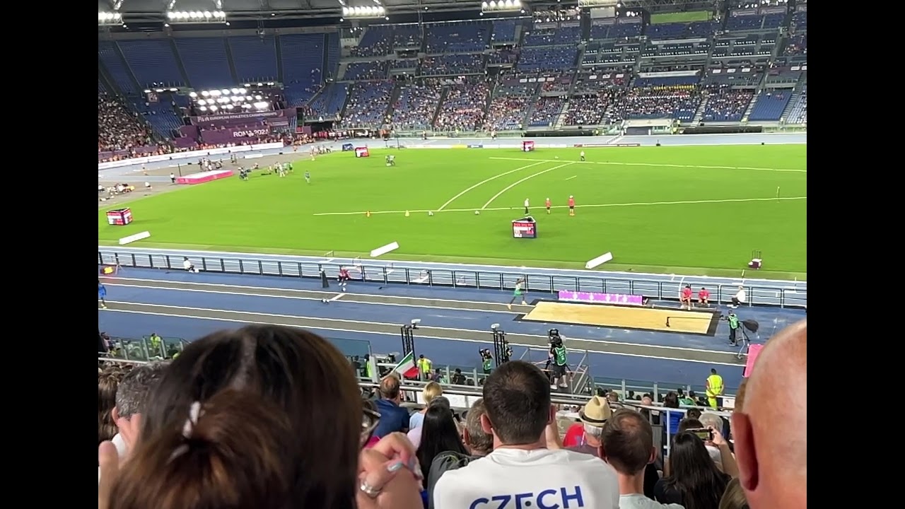 Pedro Pichardo Jumps 18.04m in Slow Motion at the 2024 Rome European Championships
