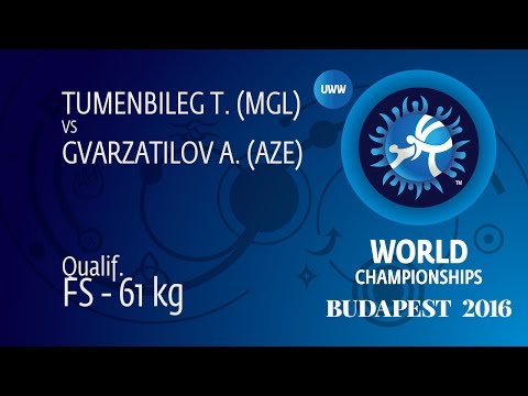 Qual. FS - 61 kg: A. GVARZATILOV (AZE) df. T. TUMENBILEG (MGL) by TF, 12-2