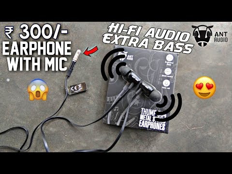 Ant Audio: Thump 504 Metal Stereo Earphones🎧With Mic Review: Rs 300/- (Hindi)