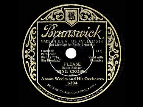1932 HITS ARCHIVE: Please - Bing Crosby