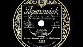 1932 HITS ARCHIVE: Please - Bing Crosby
