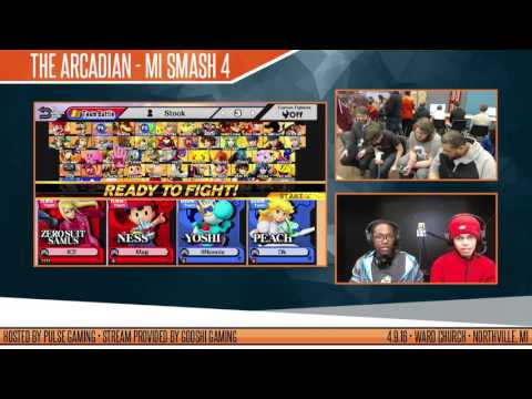 MI Arcadian: Pulse|Iceman/ShinyMag (Cloud + ZSS/Ness) vs Meatbeef/DKDudeman (Yoshi/Peach)