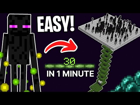 NEW Enderman XP Farm Minecraft 1.21 [JAVA + BEDROCK]