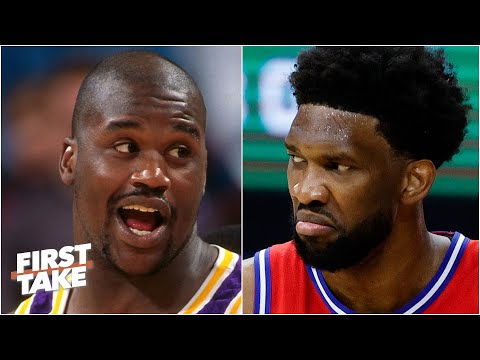 喬爾-恩比德是一個比沙克更有技術的大個子嗎？| 第一視角 (Is Joel Embiid a more skilled big man than Shaq? | First Take)
