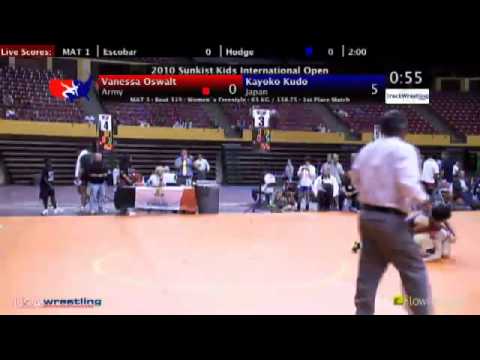 Sunkist Open - Women's Freestyle - 63kg Final - Vanessa Oswalt vs. Kayoko Kudo