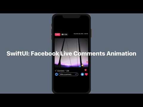 SwiftUI: Facebook Live Comments Animation