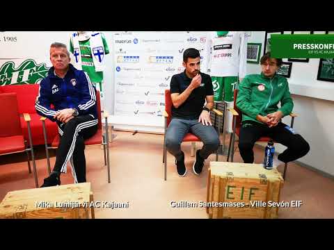 Presstillfälle efter matchen  EIF - AC Kajaani 20092020